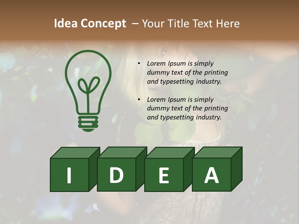 Lovely Person Background PowerPoint Template