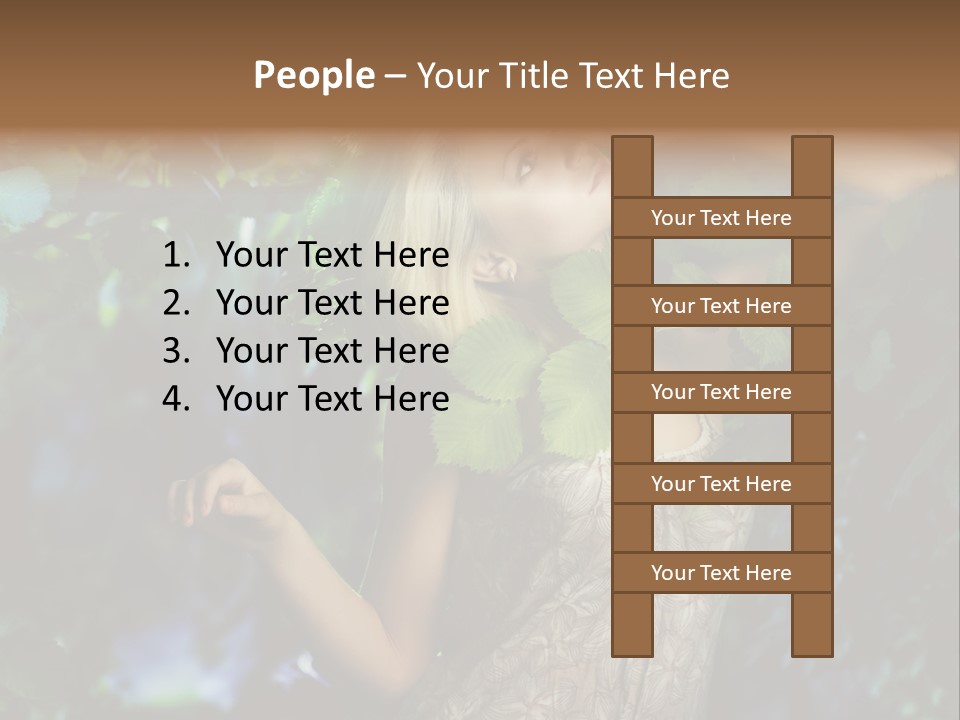 Lovely Person Background PowerPoint Template
