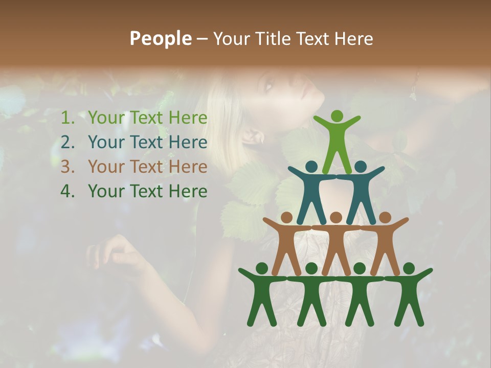 Lovely Person Background PowerPoint Template