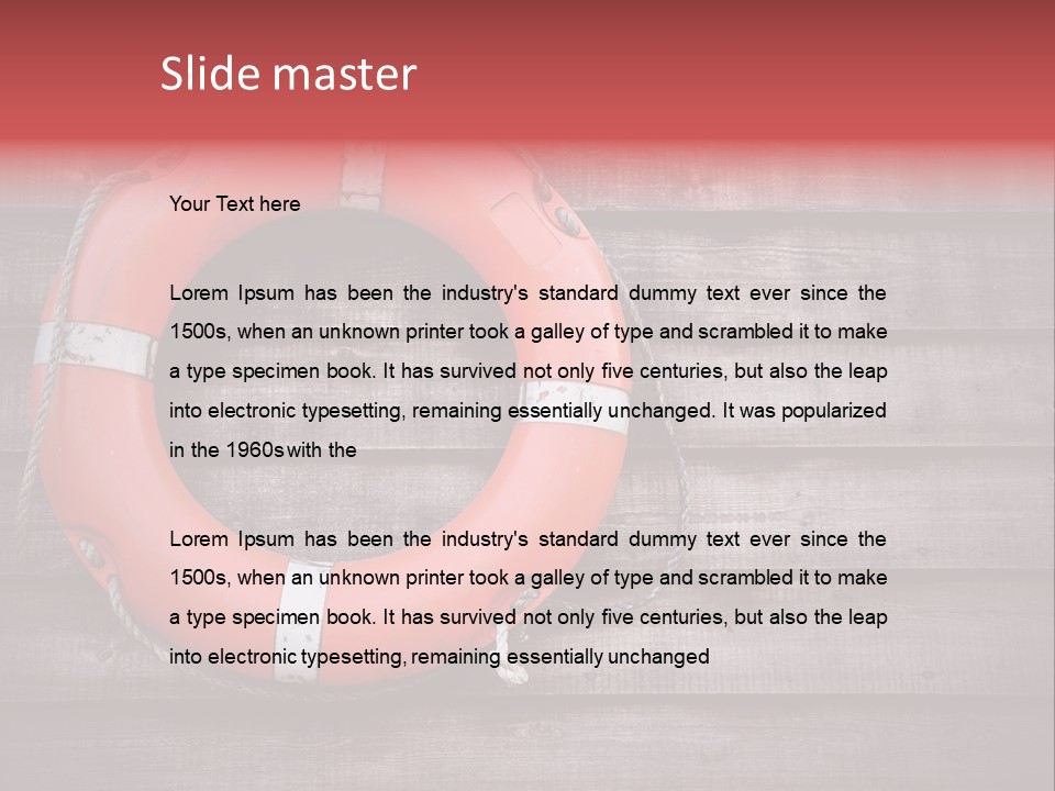 Buoy Swimming Marine PowerPoint Template