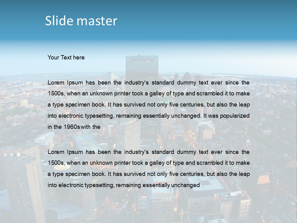 Famous Night Fisheye PowerPoint Template