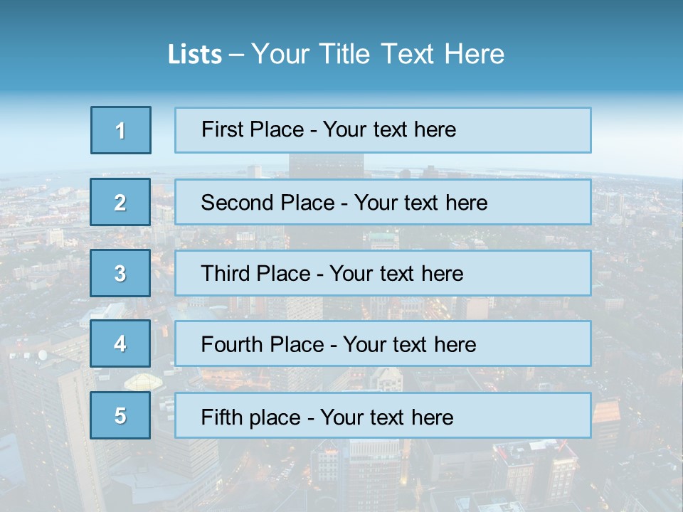 Famous Night Fisheye PowerPoint Template