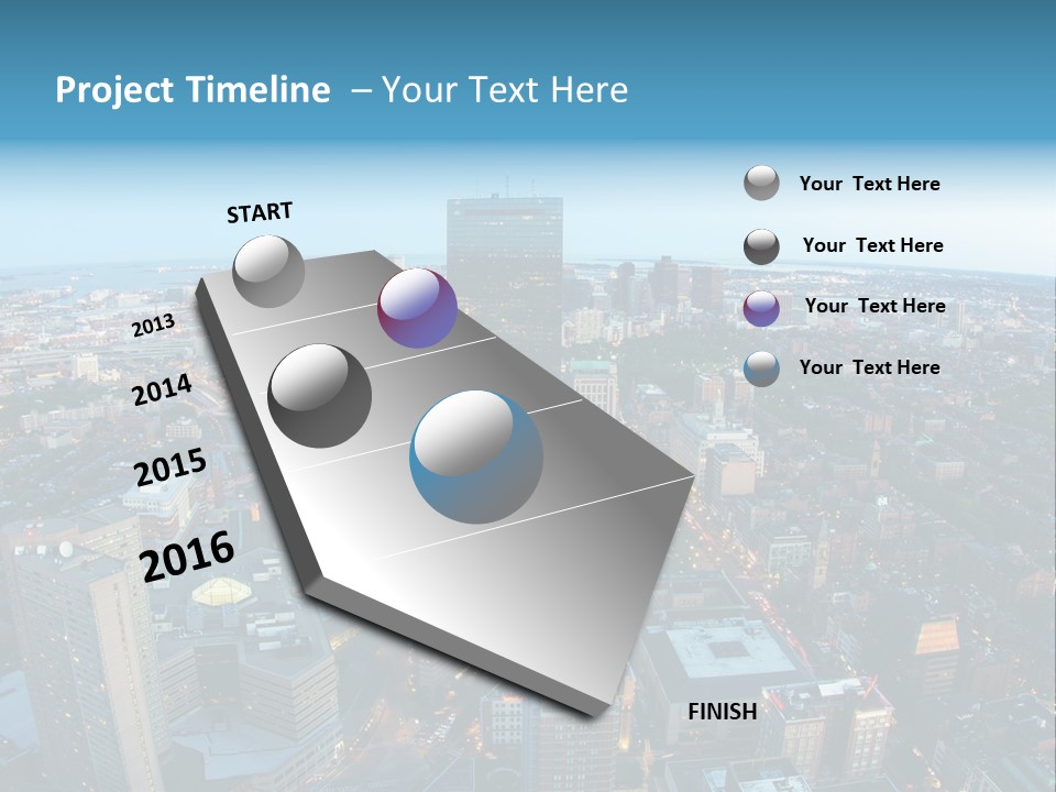 Famous Night Fisheye PowerPoint Template