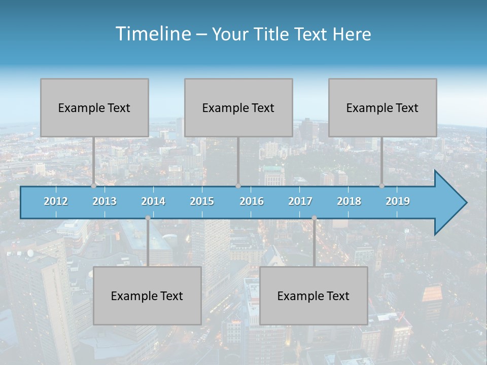 Famous Night Fisheye PowerPoint Template