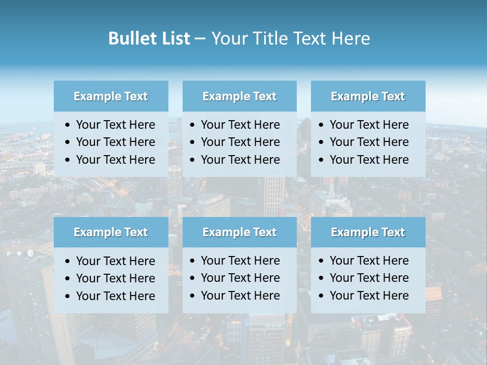 Famous Night Fisheye PowerPoint Template