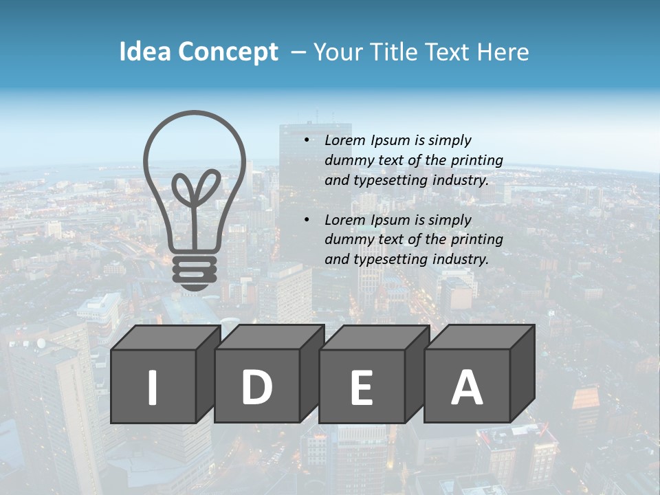 Famous Night Fisheye PowerPoint Template