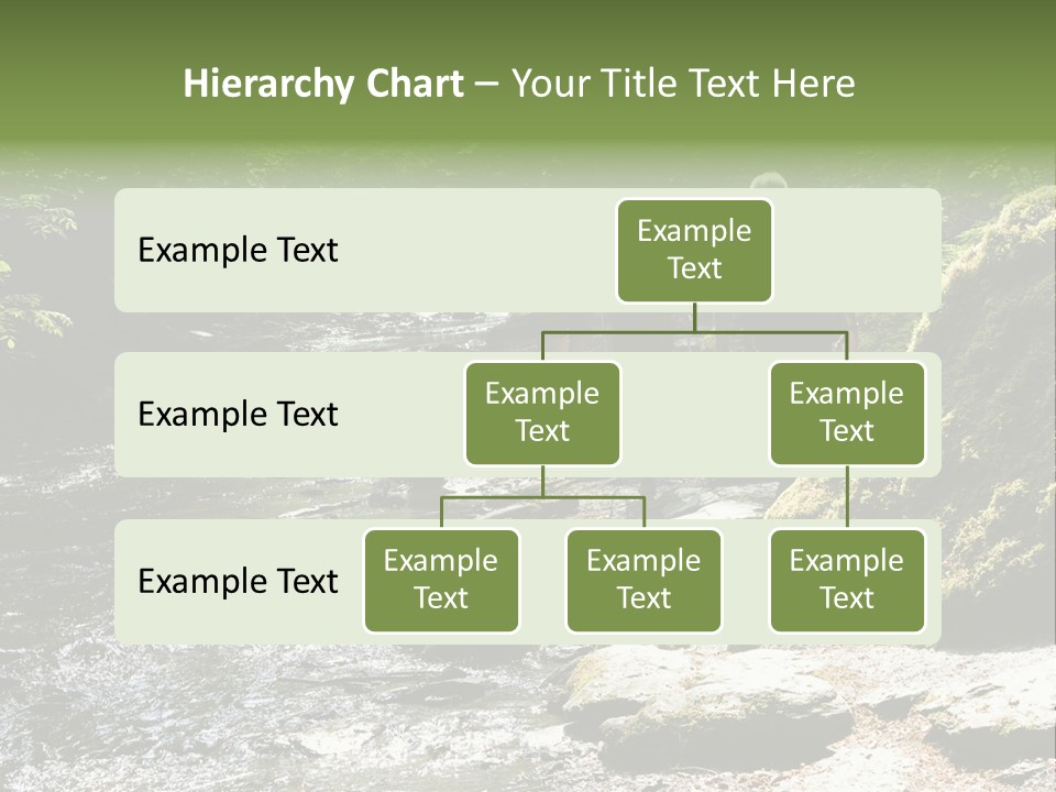 Stream Walking Way PowerPoint Template
