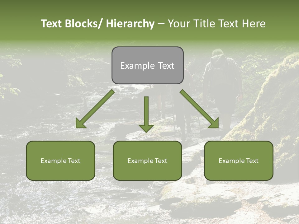 Stream Walking Way PowerPoint Template