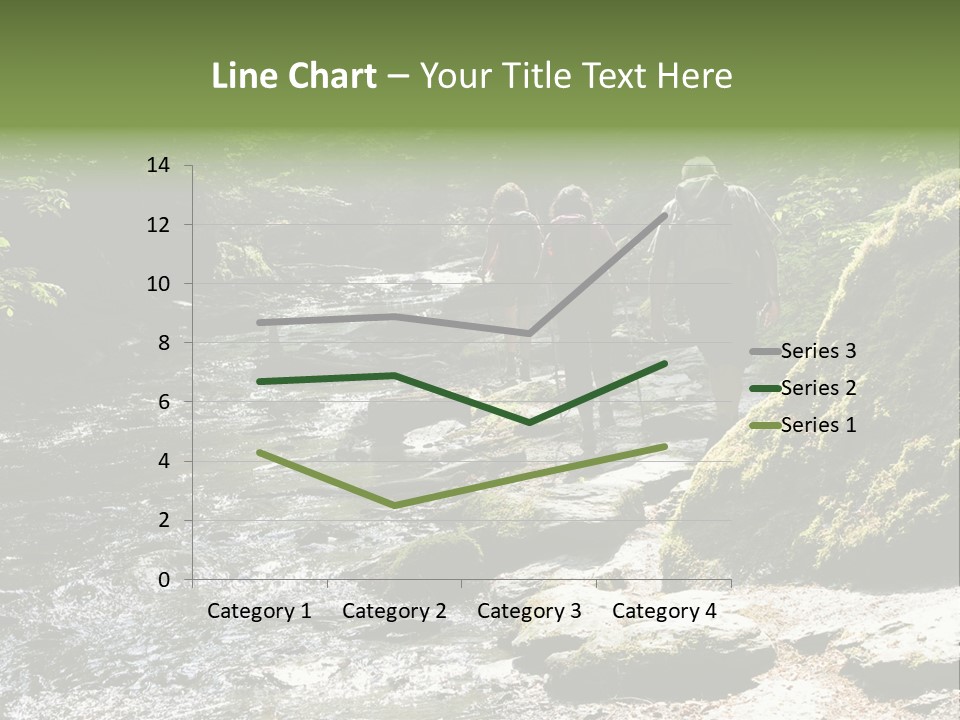 Stream Walking Way PowerPoint Template