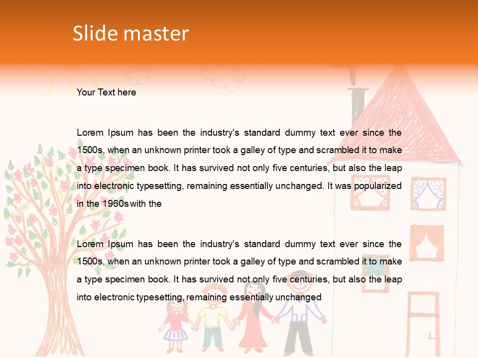 Brother Hand Girl PowerPoint Template