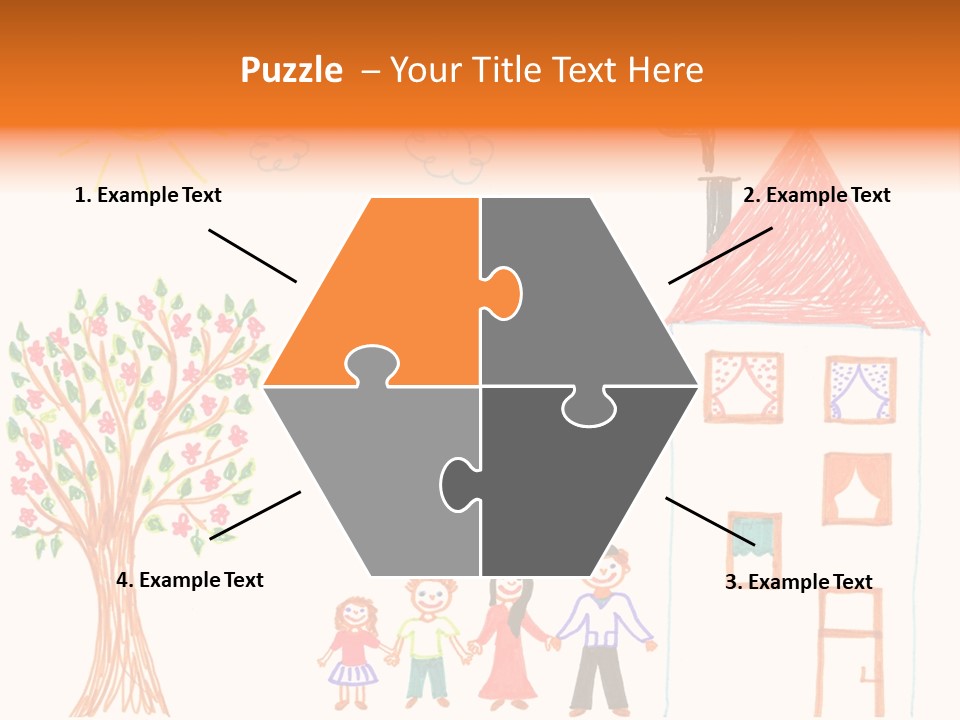 Brother Hand Girl PowerPoint Template