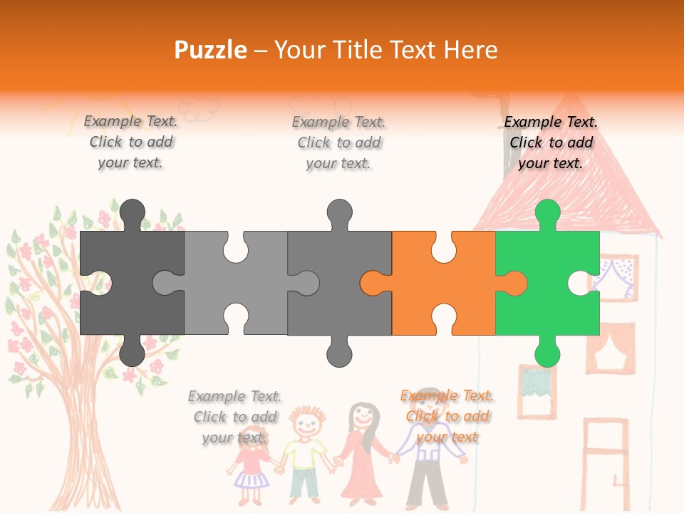 Brother Hand Girl PowerPoint Template