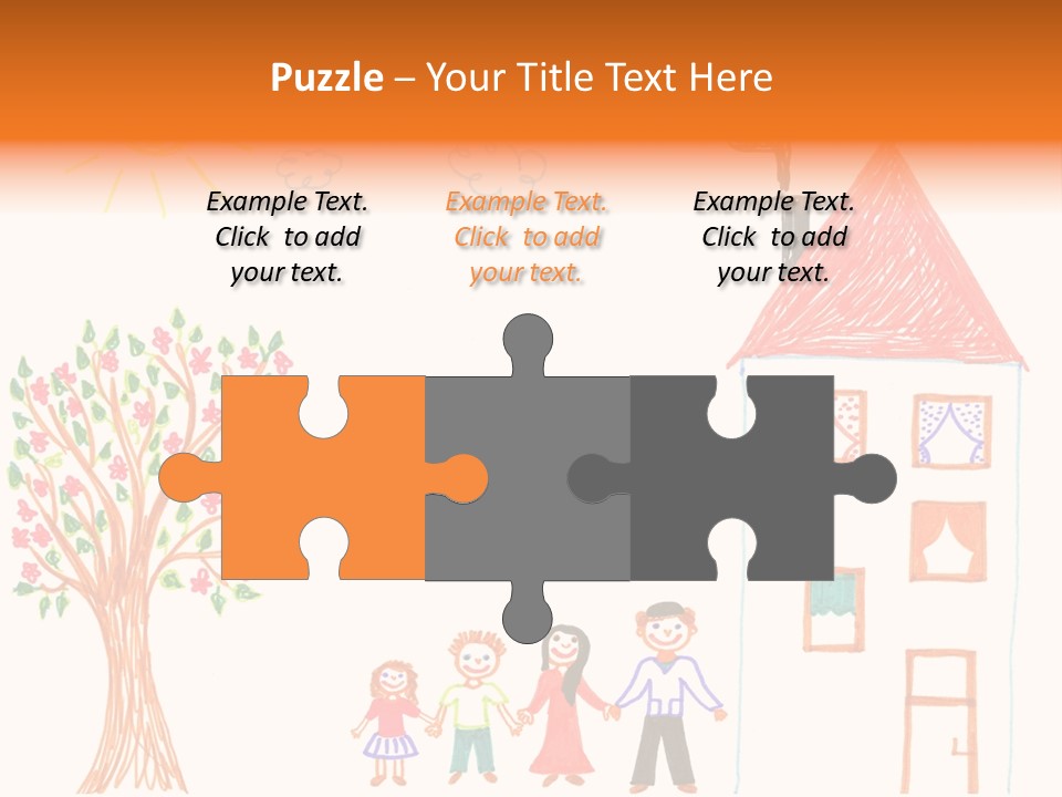 Brother Hand Girl PowerPoint Template