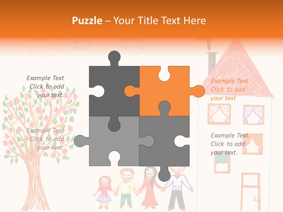 Brother Hand Girl PowerPoint Template