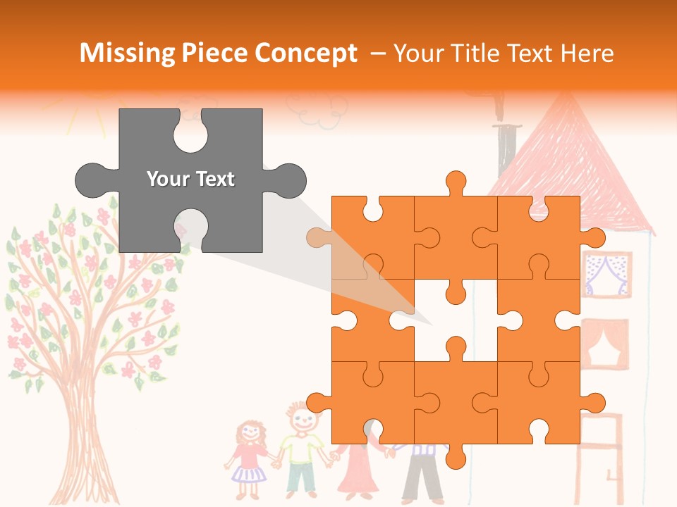 Brother Hand Girl PowerPoint Template