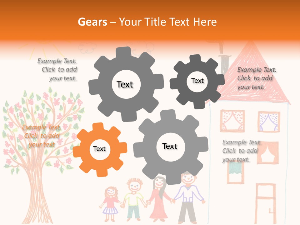 Brother Hand Girl PowerPoint Template