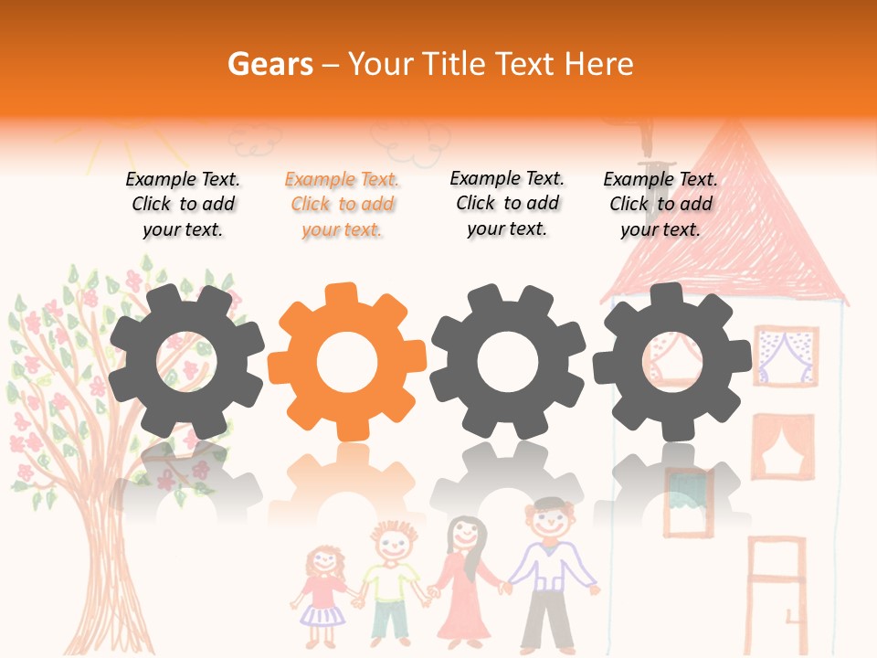 Brother Hand Girl PowerPoint Template