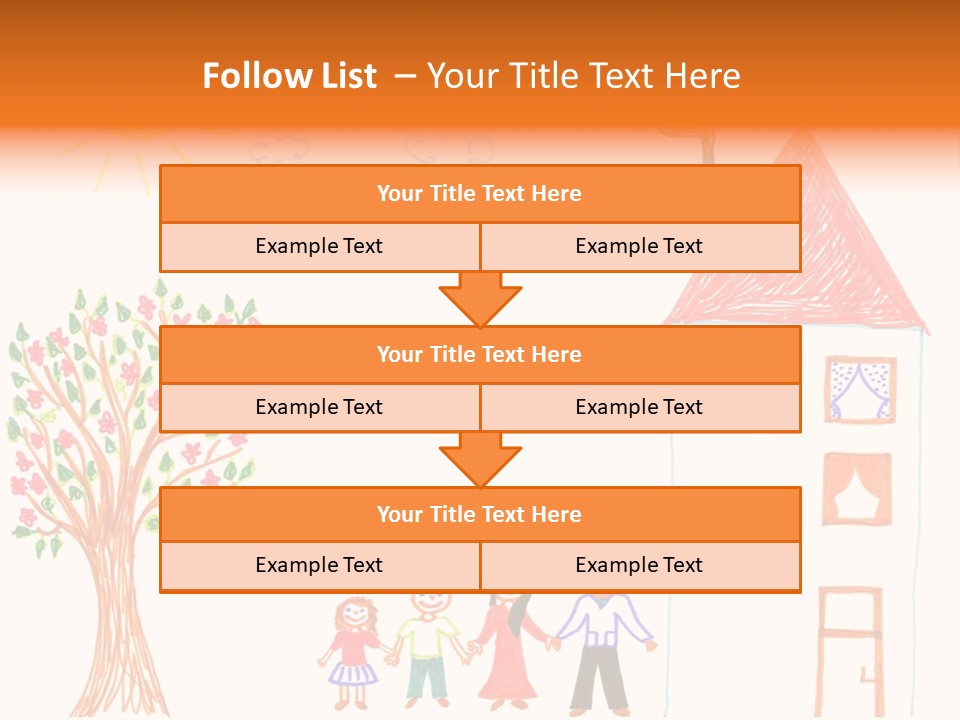 Brother Hand Girl PowerPoint Template