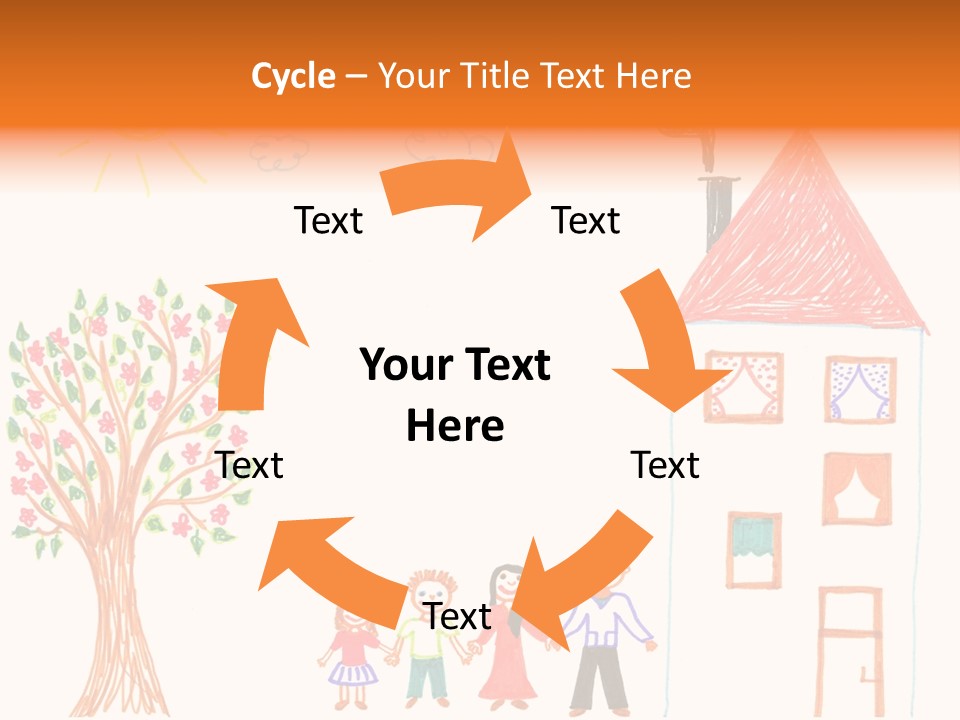 Brother Hand Girl PowerPoint Template