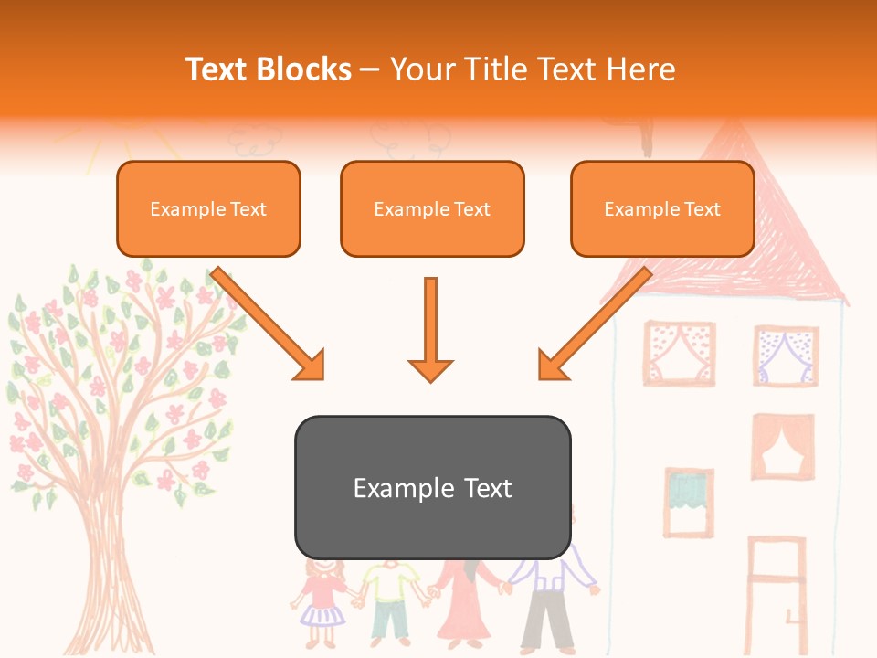 Brother Hand Girl PowerPoint Template