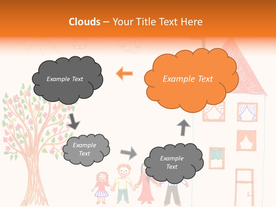 Brother Hand Girl PowerPoint Template