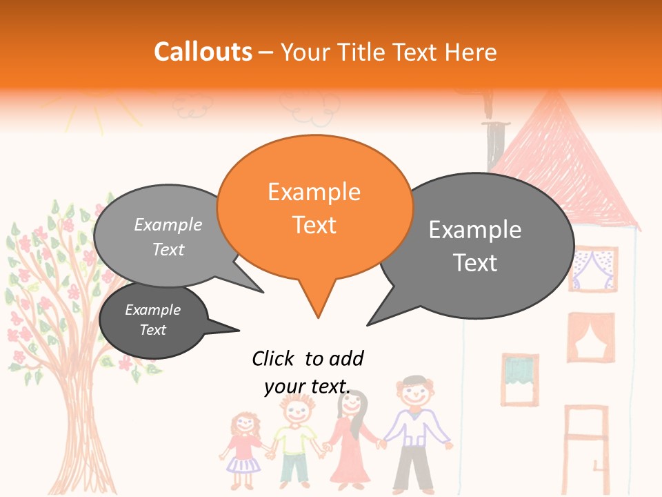 Brother Hand Girl PowerPoint Template