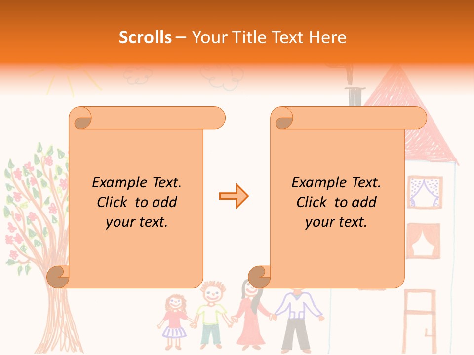 Brother Hand Girl PowerPoint Template