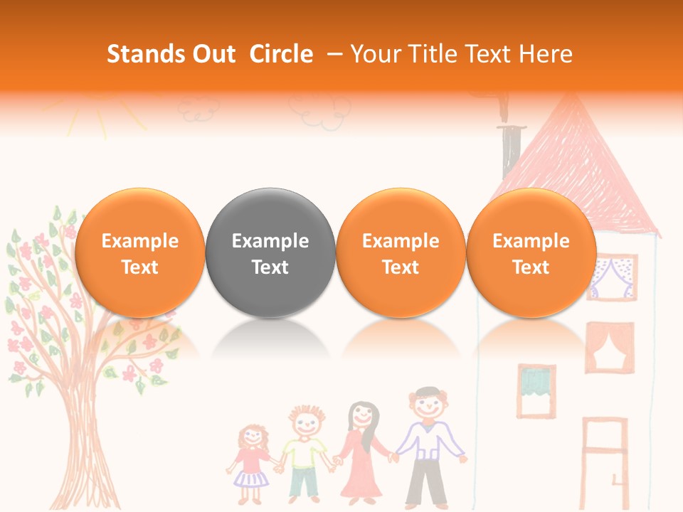 Brother Hand Girl PowerPoint Template