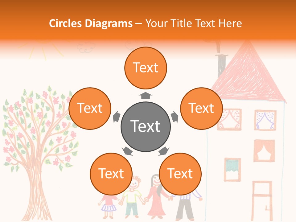 Brother Hand Girl PowerPoint Template