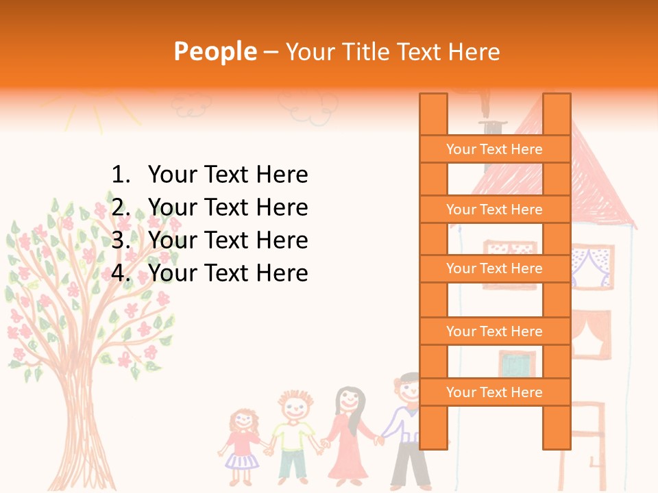 Brother Hand Girl PowerPoint Template