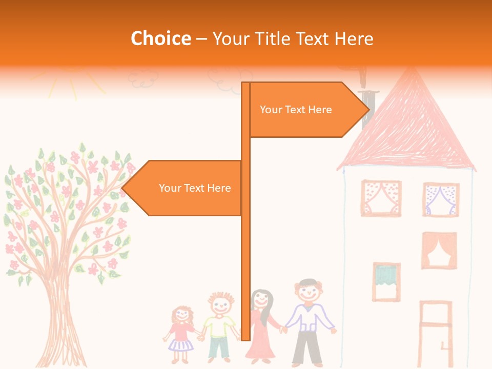 Brother Hand Girl PowerPoint Template