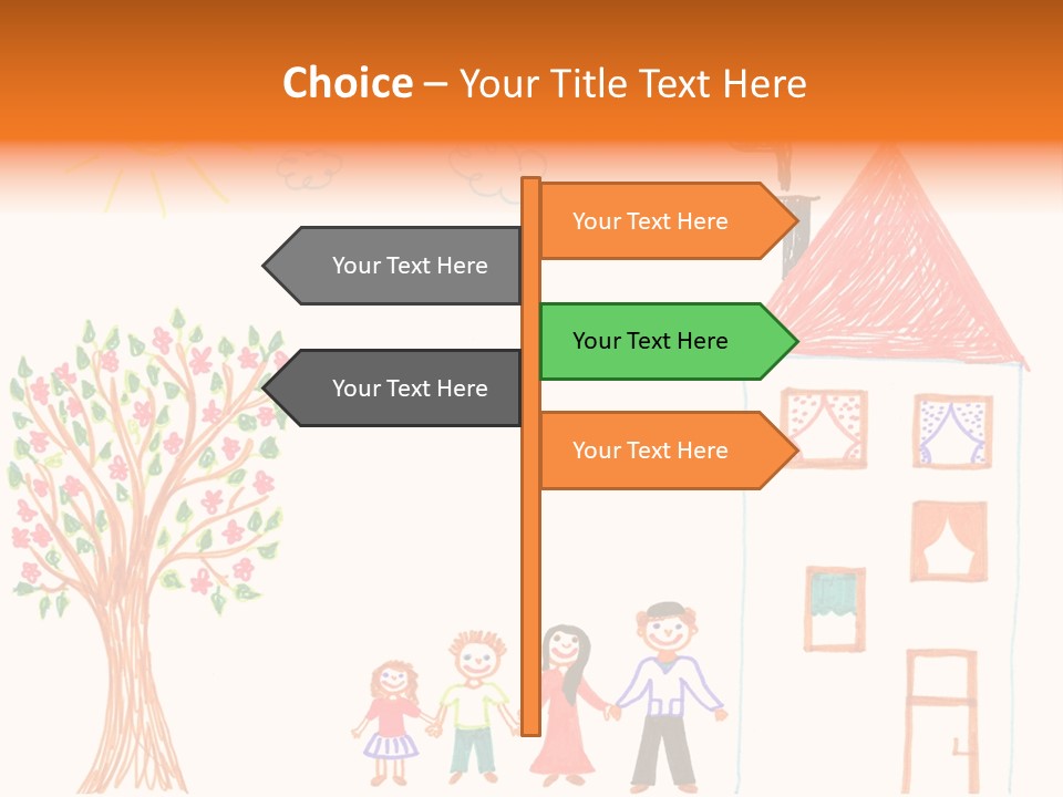 Brother Hand Girl PowerPoint Template