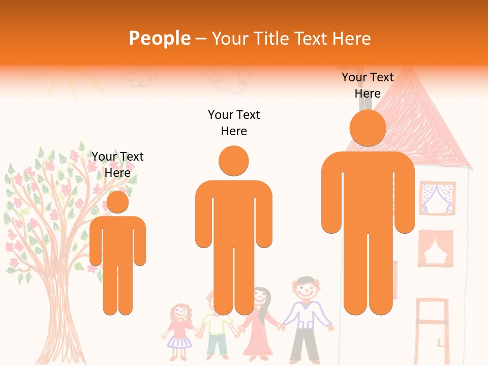 Brother Hand Girl PowerPoint Template