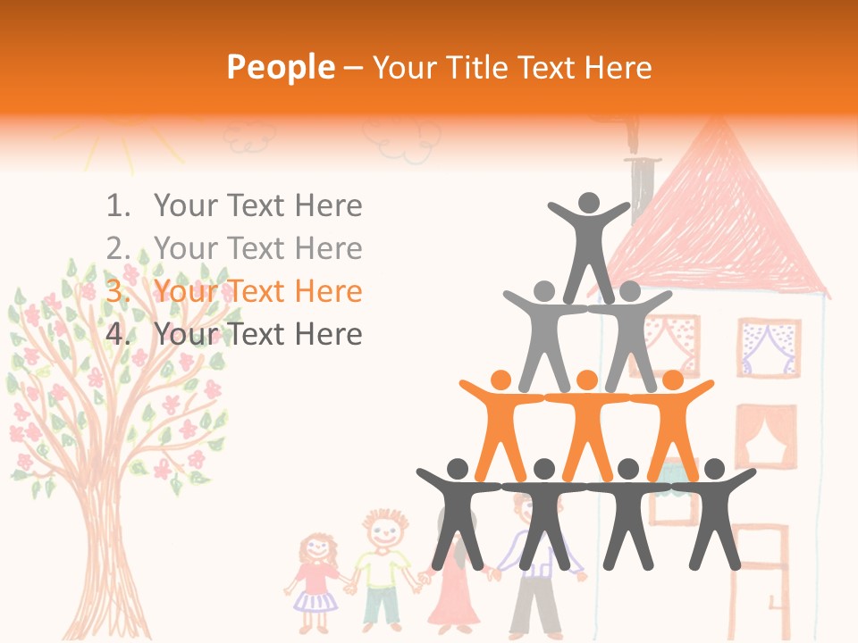 Brother Hand Girl PowerPoint Template