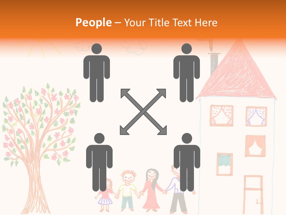 Brother Hand Girl PowerPoint Template