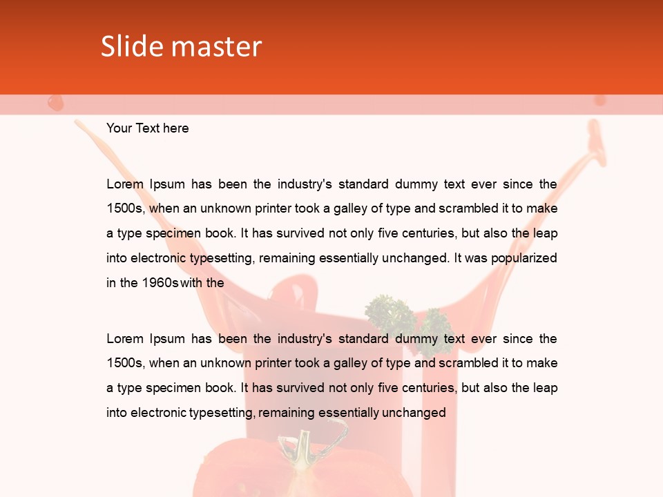 Delicious Pouring Juice PowerPoint Template