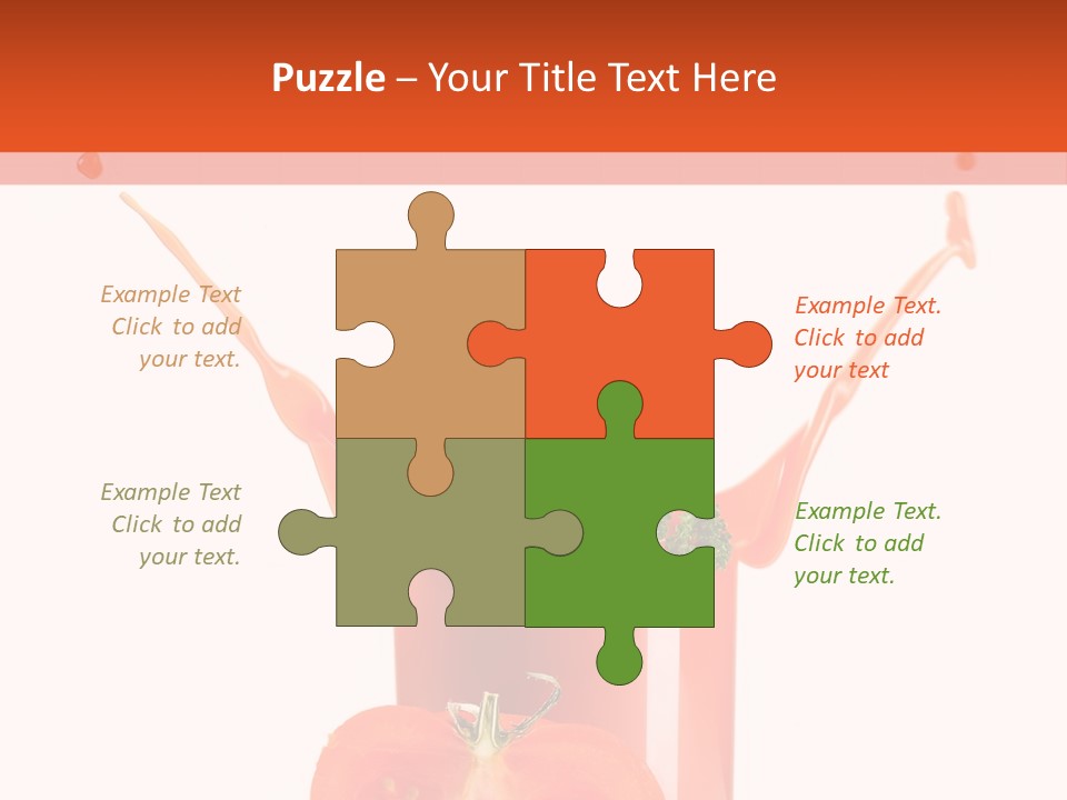 Delicious Pouring Juice PowerPoint Template
