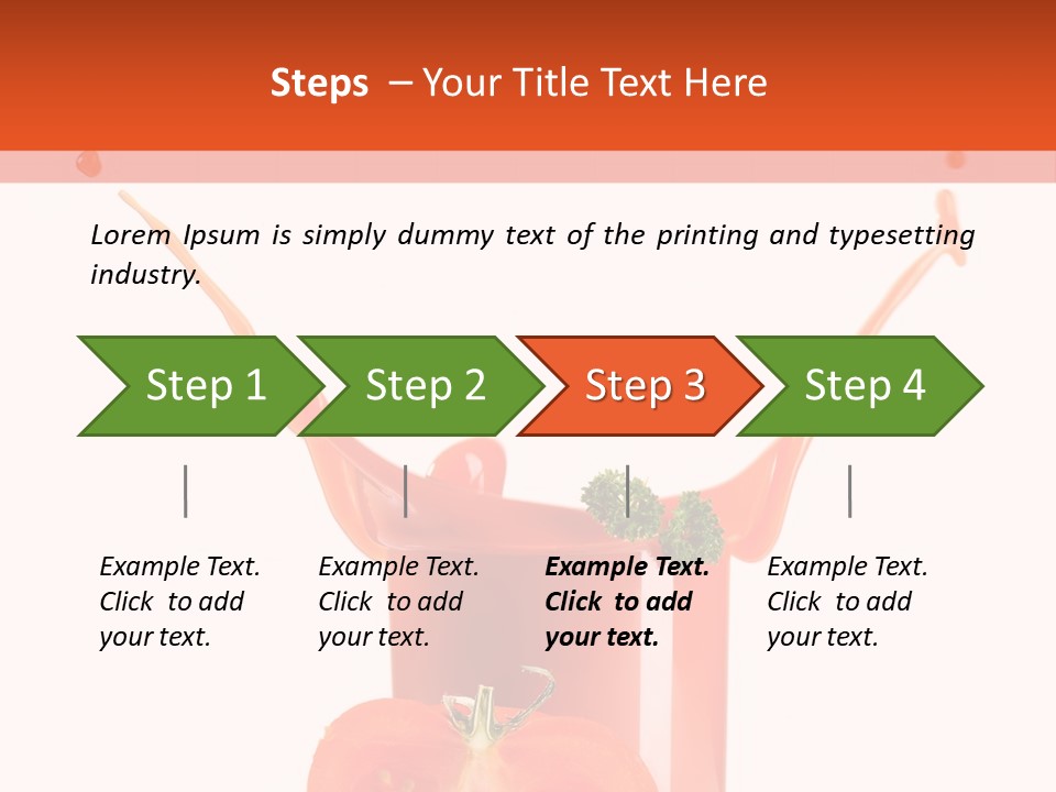 Delicious Pouring Juice PowerPoint Template