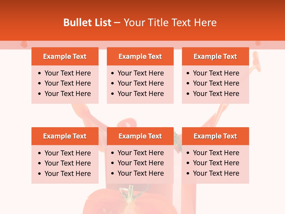 Delicious Pouring Juice PowerPoint Template