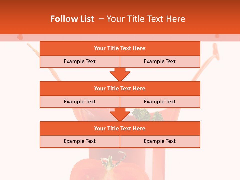 Delicious Pouring Juice PowerPoint Template