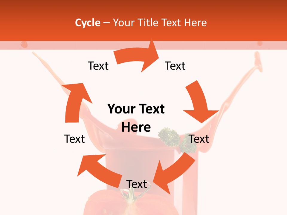 Delicious Pouring Juice PowerPoint Template
