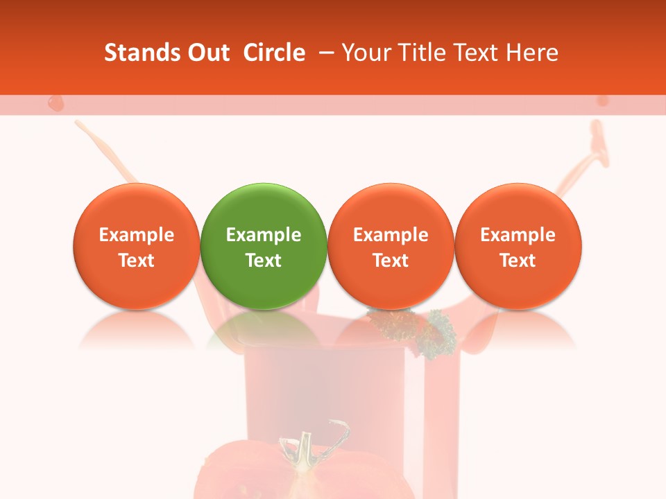 Delicious Pouring Juice PowerPoint Template