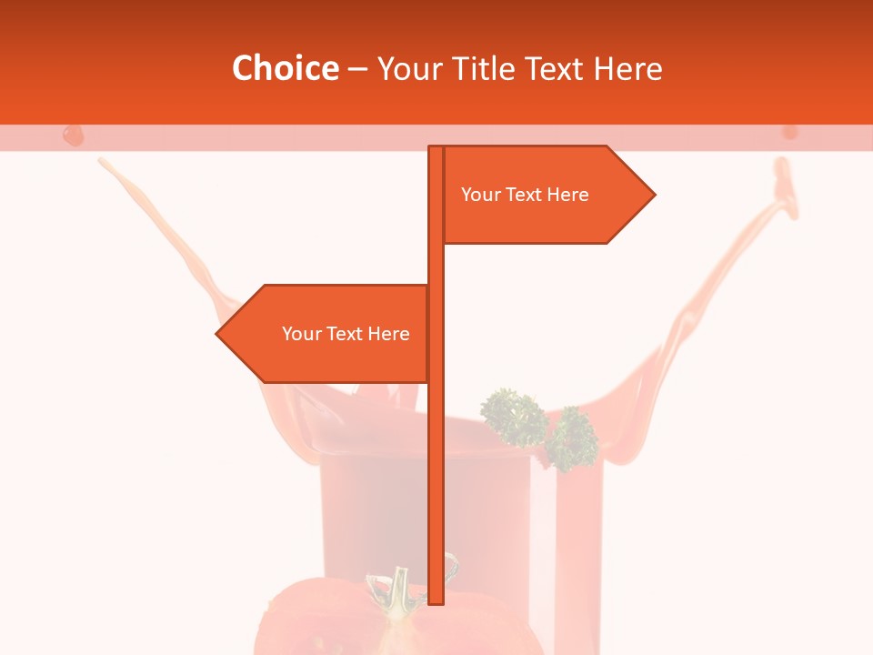 Delicious Pouring Juice PowerPoint Template