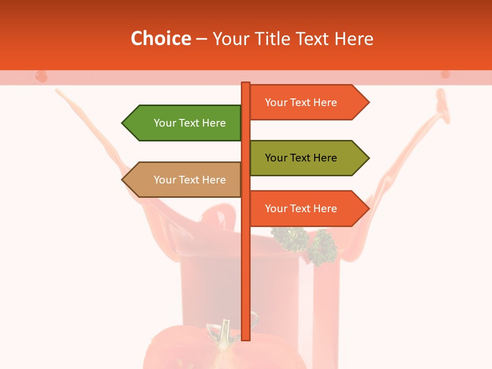 Delicious Pouring Juice PowerPoint Template