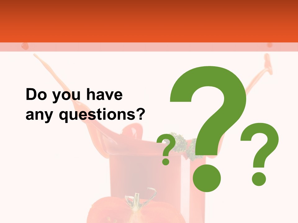 Delicious Pouring Juice PowerPoint Template