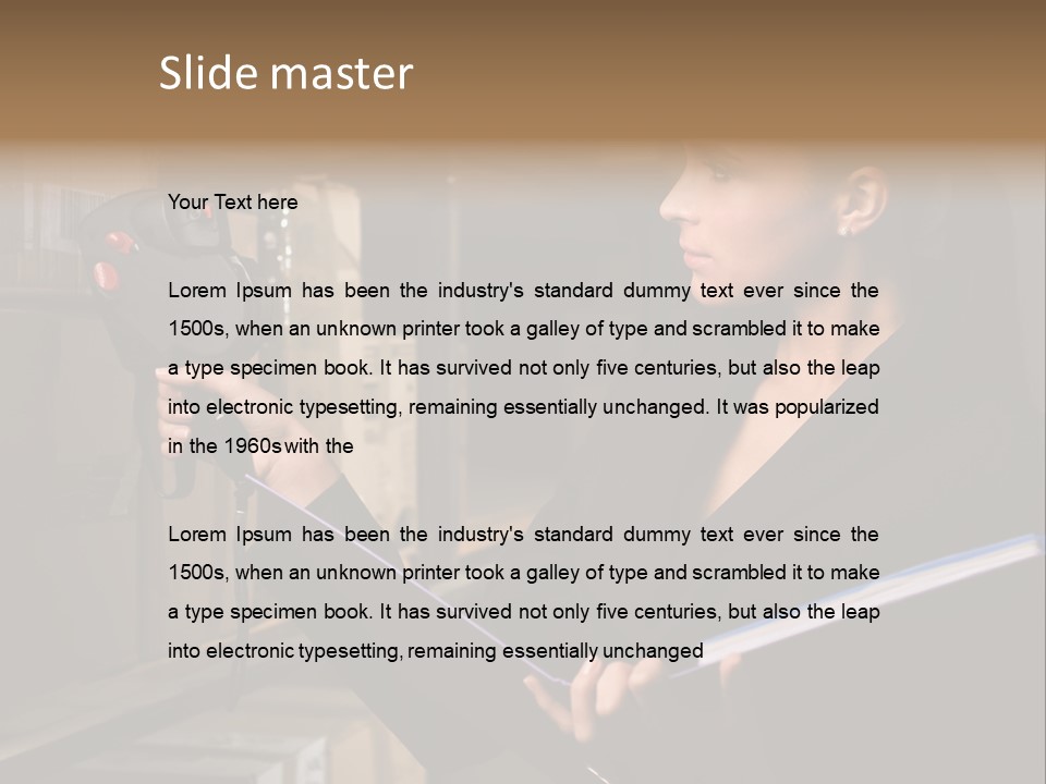 Data Woman Girl PowerPoint Template