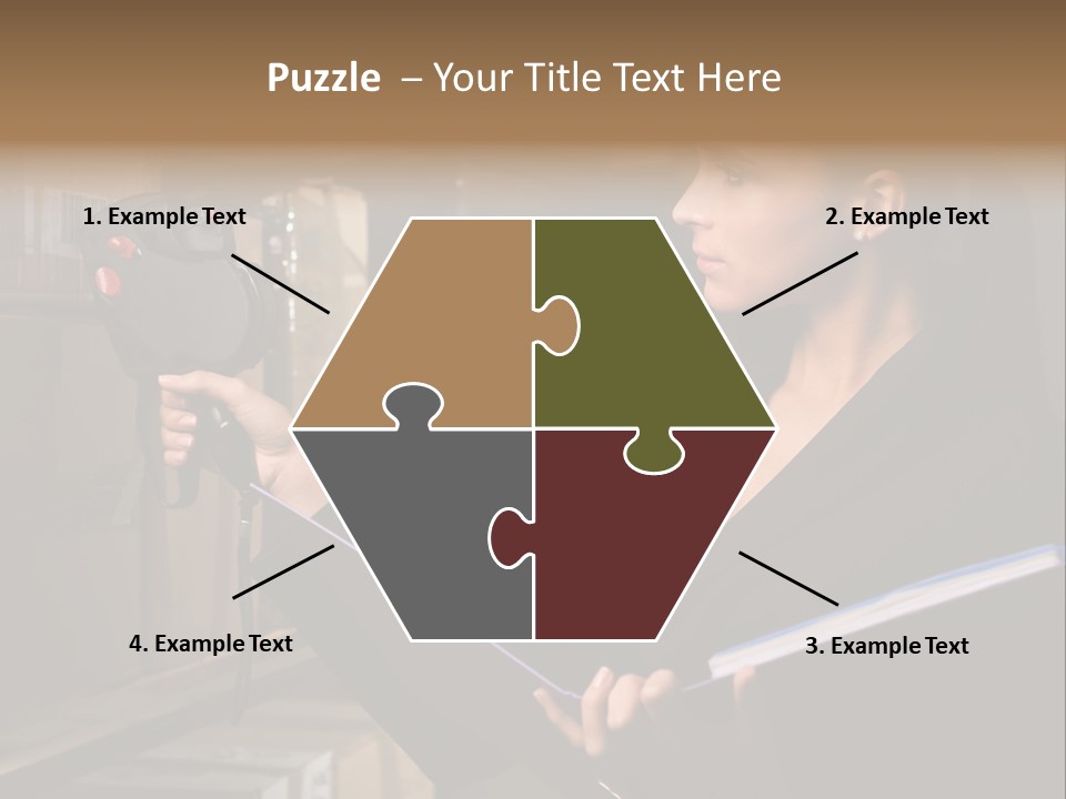 Data Woman Girl PowerPoint Template