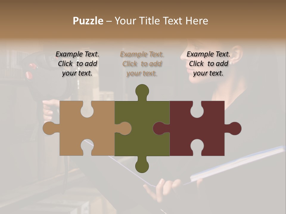 Data Woman Girl PowerPoint Template