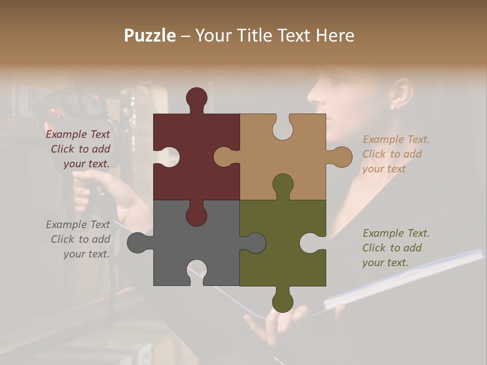 Data Woman Girl PowerPoint Template