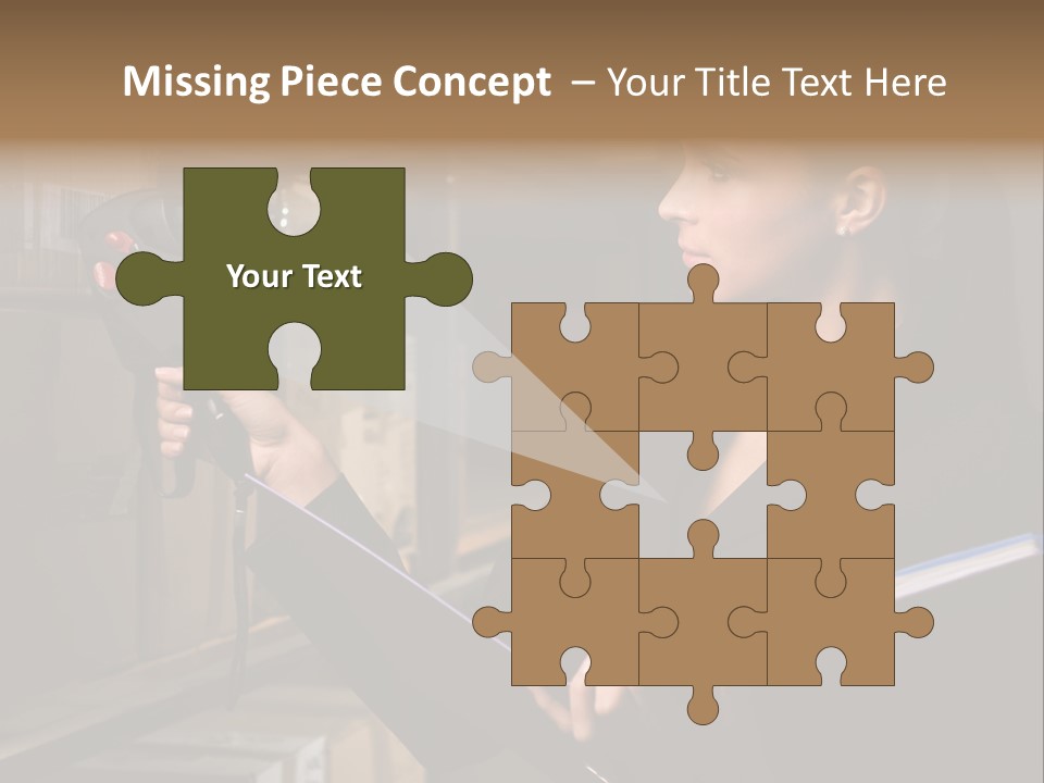 Data Woman Girl PowerPoint Template